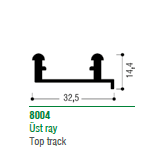 Rail 8004-70 mm  2.5m sup 001-80 yeni