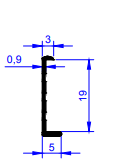 Profilet aluminium   er 6232