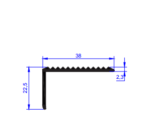 Profilet alu mat er 4469