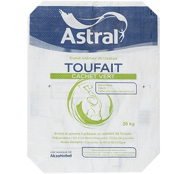 Enduit toufait vert 25kg astral