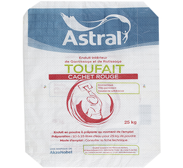 Enduit toufait rouge  25kg astral