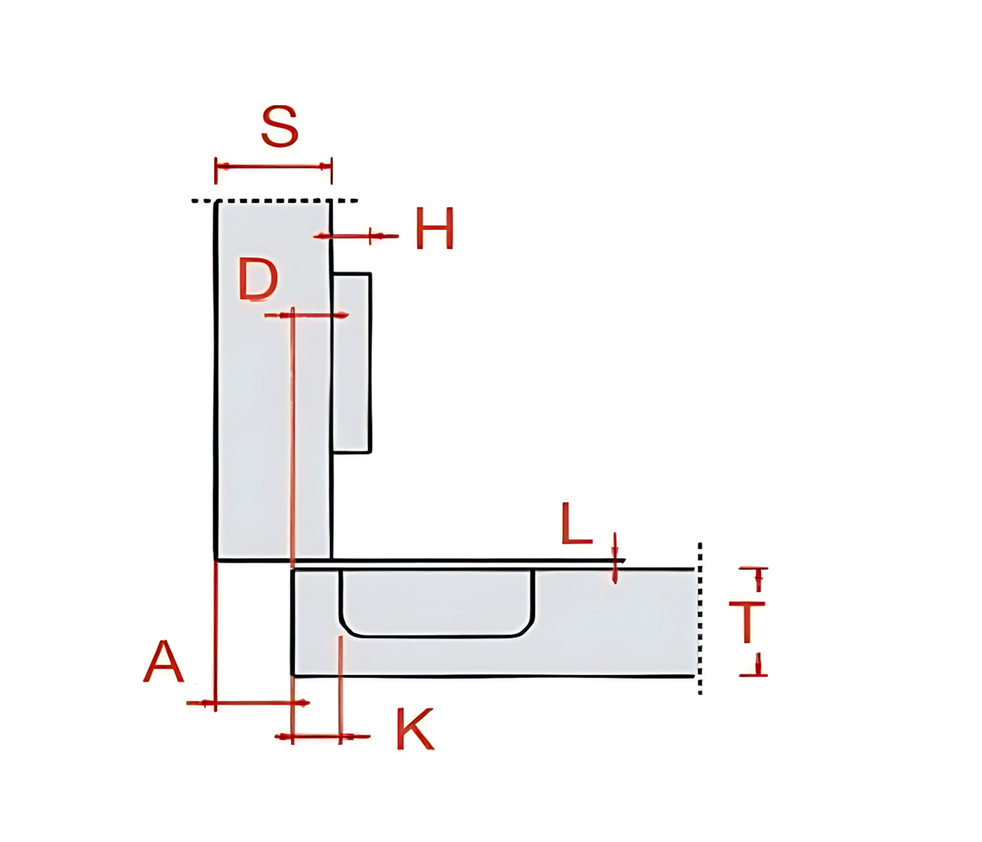Charniere invi soft c80 b675f 110°