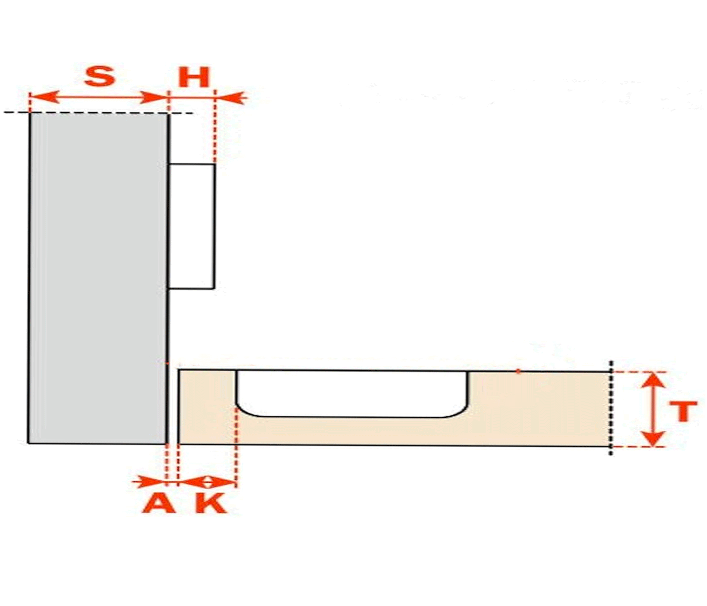 Charniere inv c=18.5-c6 a5h-0.0 a/p c85c6a5h