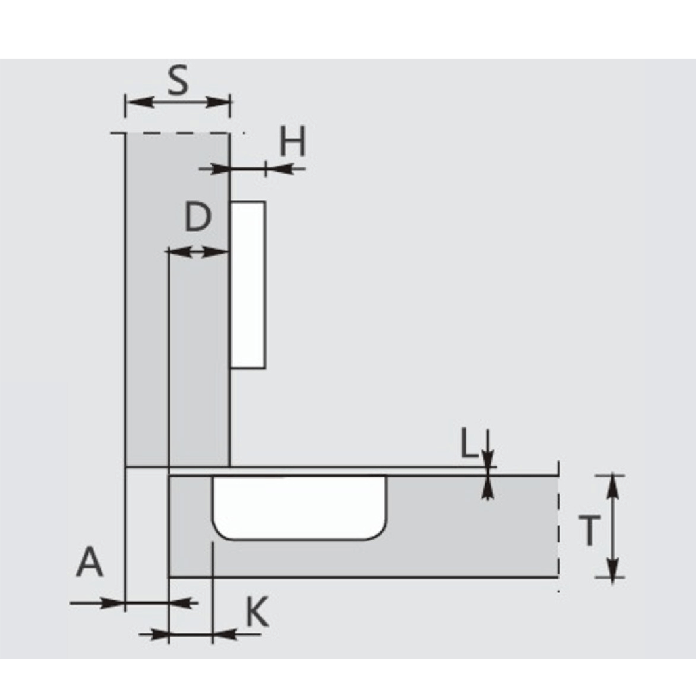 Charnière inv c=9-b6 a5h-0.8 a/p