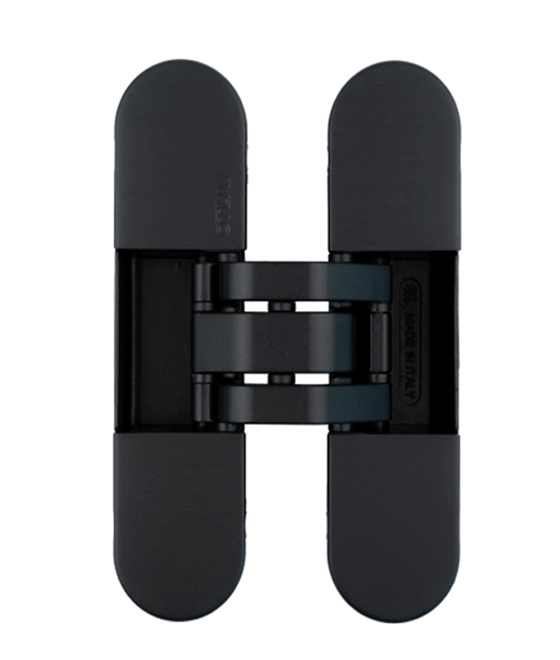 Paumelle  invisible  noir  in300120 /cach