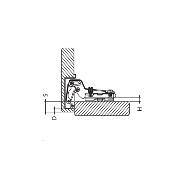 Charniere push open 85070m44 p Charniere push open 85070m44 p